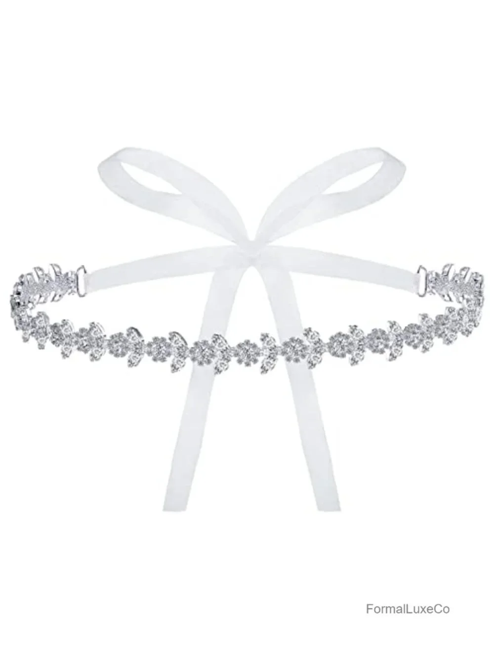 Rhinestone Bridal Belt Wedding Sash Crystal Organza Sash